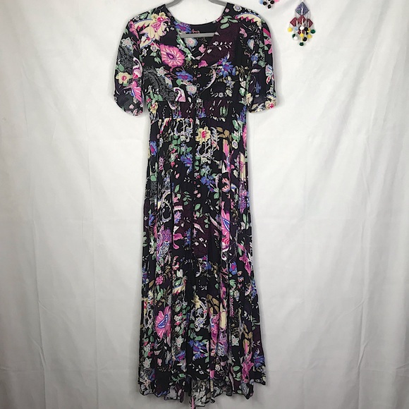 Unbranded floral front button down maxi dress - Picture 1 of 10